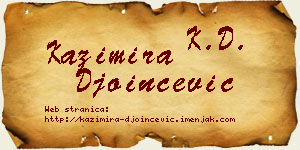 Kazimira Đoinčević vizit kartica